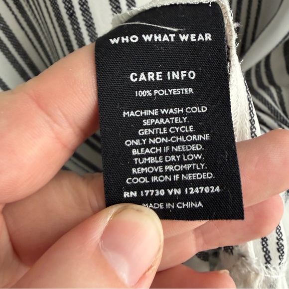 Who What Wear black white striped tank size XXL - Picture 4 of 5